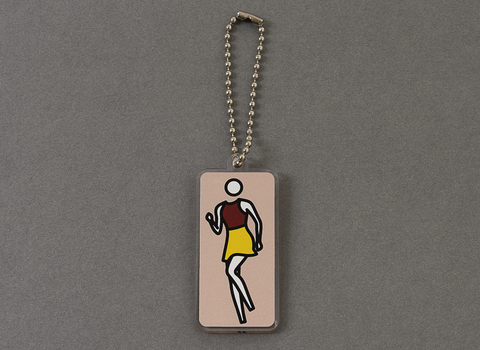 Dance, figure 1 keyring