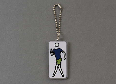 Dance, figure 2 keyring